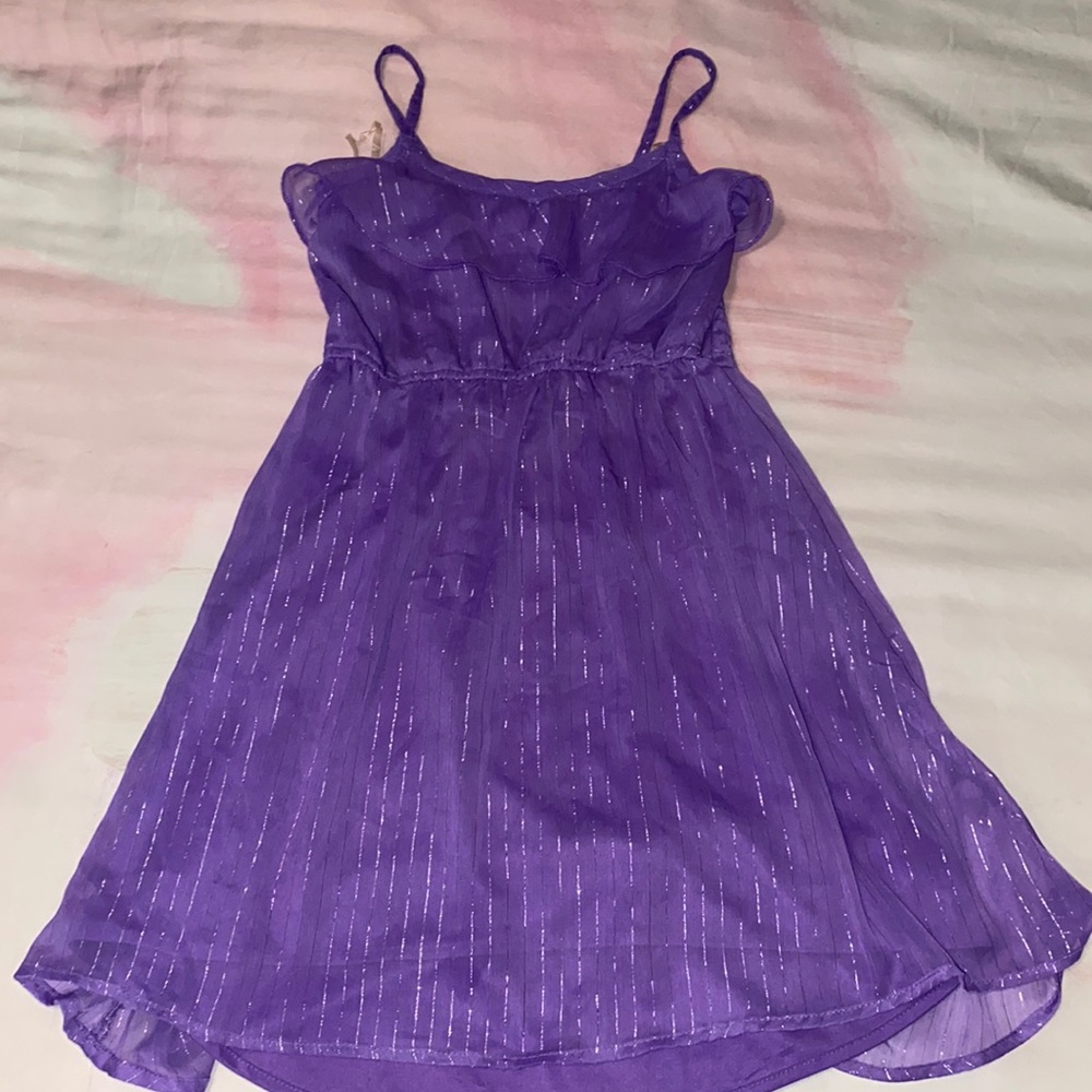 Star Ride lavender girls dress size 6X Used